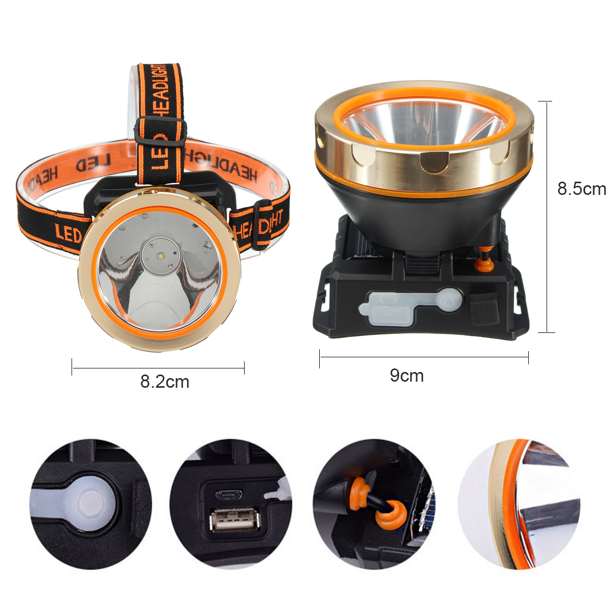 50000Lm-Elfeland-Solar-Rechargeable-3-Mode-Headlight-Headlamp-Torch-USB-Light-1302908-5
