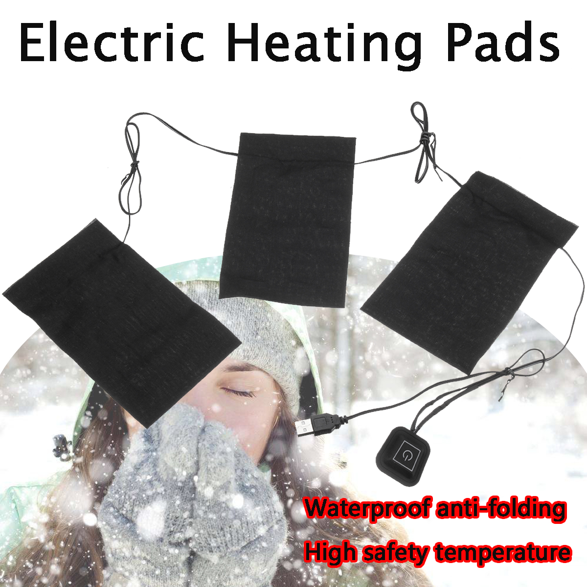 5V-2A-85W-Electric-Heating-Pads-3Pads-Waterproof-Heating-Cloth-Pads-Set-1244905-1