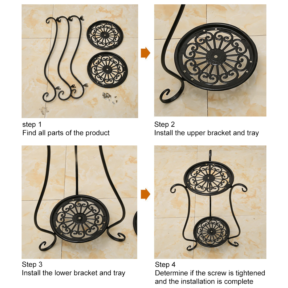 European-Wrought-Iron-Metal-Flower-Pot-Stand-Double-Floor-Plant-Rack-1634732-6