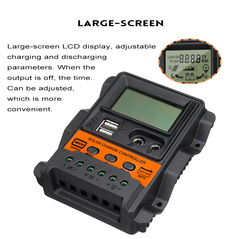 LCD-Display-12V24V-10A20A30A-Input-Solar-Charge-Controller-Auto-Parameter-Adjustable-MPPT-Solar-Pane-1824778-2