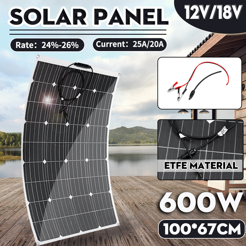 100W-18V-ETFE-Sunpower-Mono-Solar-Panel-Battery-Charger-Home-Outdoor-Caravan-Boat-Car-1879341-3