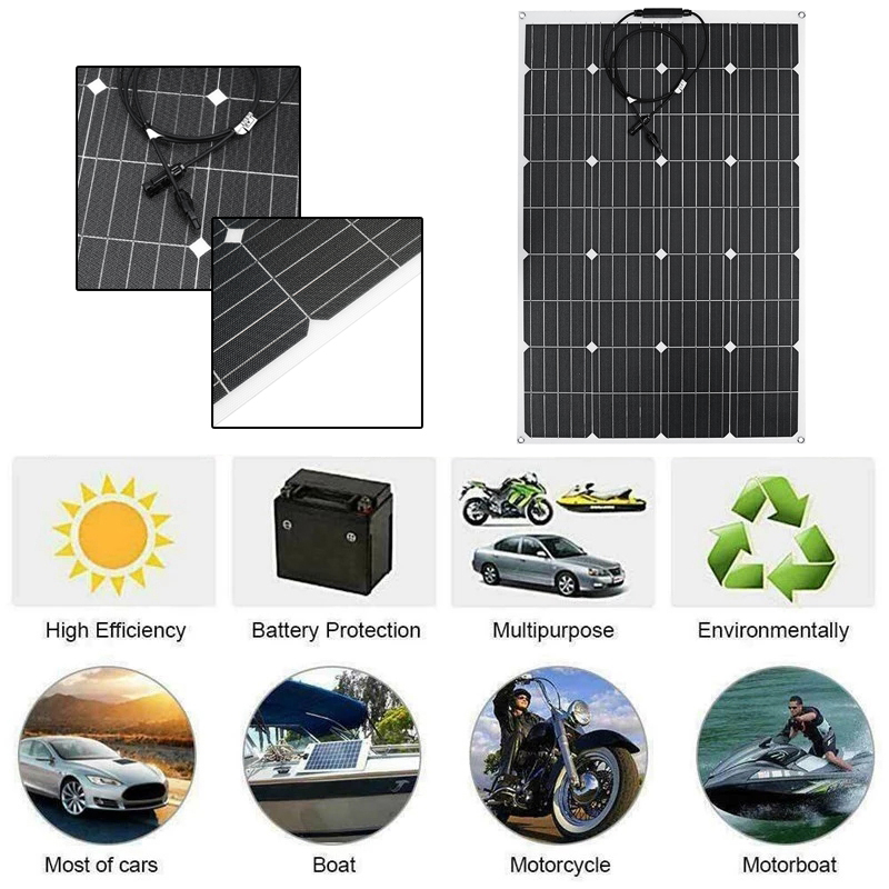 100W-18V-ETFE-Sunpower-Mono-Solar-Panel-Battery-Charger-Home-Outdoor-Caravan-Boat-Car-1879341-5