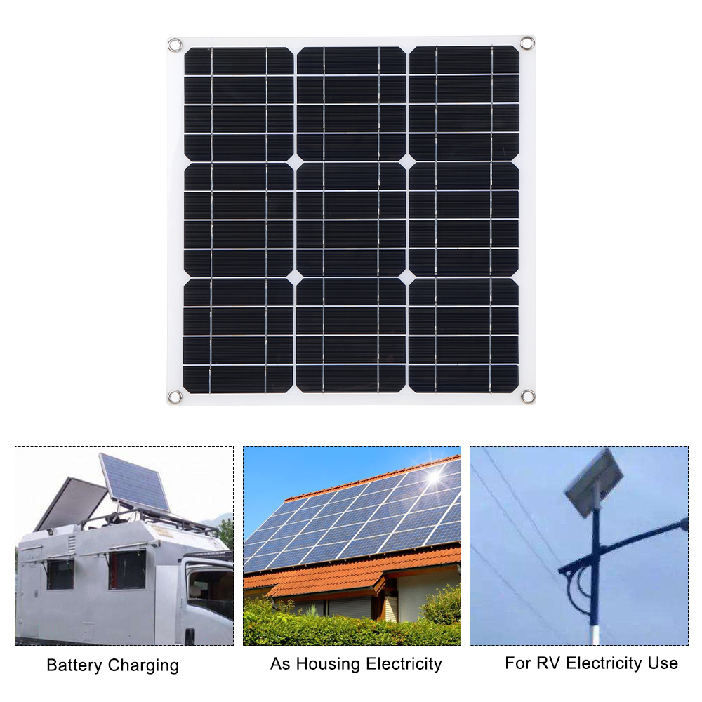 12V-50W-PET-Flexible-Solar-Panel-Camping-Solar-Power-Bank-Battery-Charge-Systems-Kit-Complete-103060-1811305-9