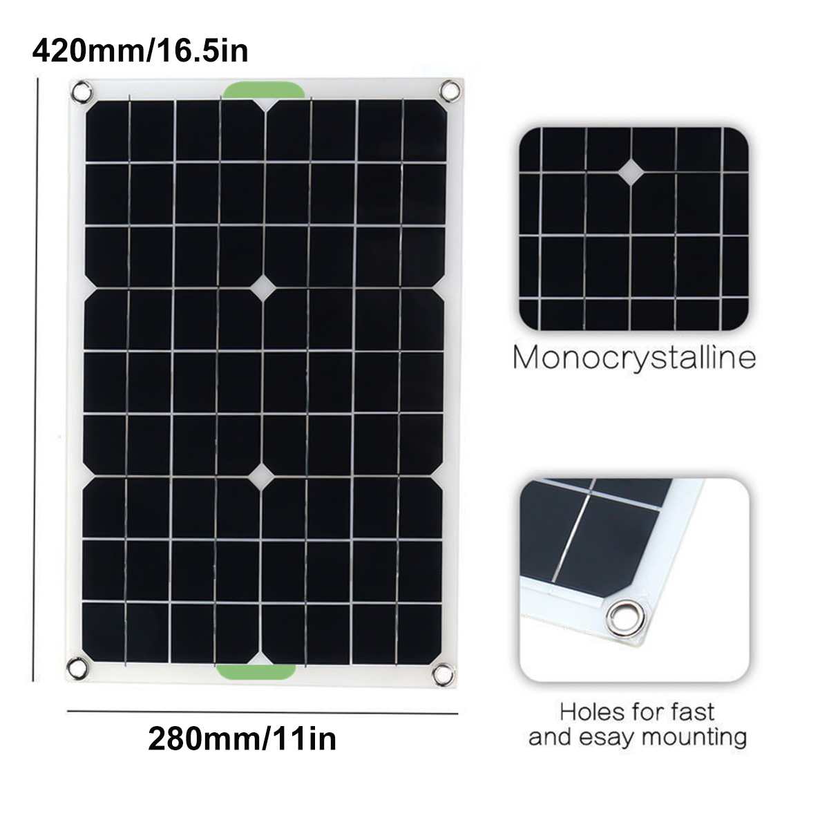 12V-50W-Protable-Solar-Panel-Kit-2-USB-Port-Monocrystalline-Module-Solar-Battery-Charger-1857339-4