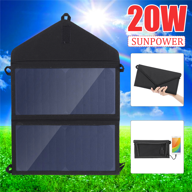 20W-Foldable-Solar-Panel-Portable-5V-2A-USB-Battery-Charger-Power-Bank-Fpr-Camping-Hiking-Traveling-1476063-2