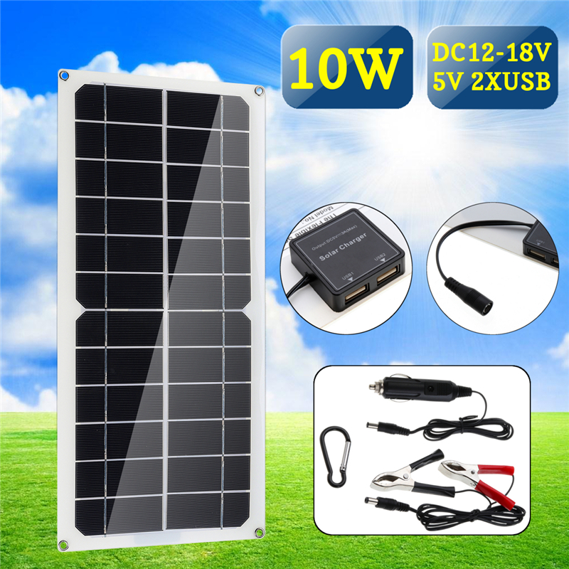 Monocrystalline-Silicon-Cell-Solar-Panel-Double-USB-Interface-10W-12V5V-DC-Crocodile-Solar-Panel-1352189-1