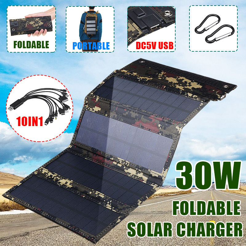 Waterproof-30W-6V-Solar-Panel-Bank-Folding-Solar-Power-Bank-Charger-Power-USB-Port-W-10in1-USB-Cable-1625886-3