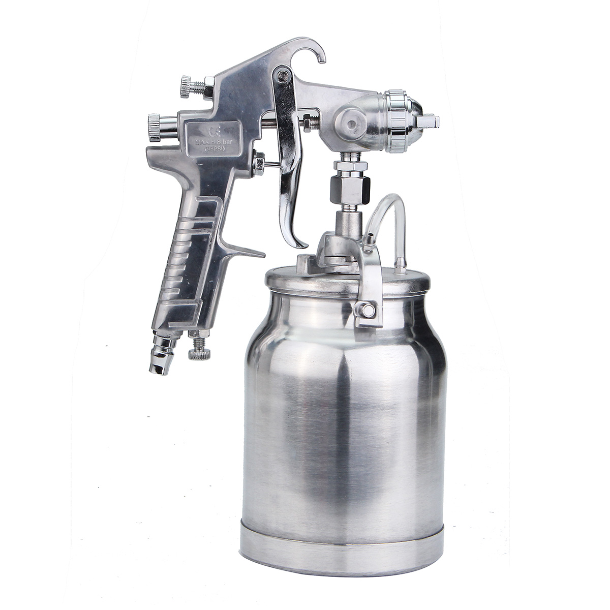3-In-1-Suction-Feed-Heavy-Duty-Paint-Spray-Sprayer-1L-Pot-14Inch-Air-Hose-Fitting-1264292-4