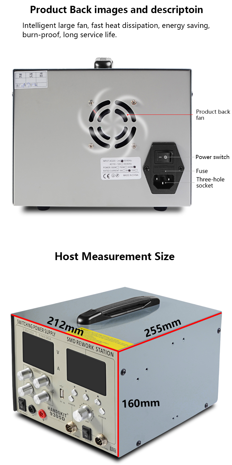 Handskit-9305D-4-in-1-Hot-Air-Rework-Station--Soldering-Iron-Station--30V-5A-DC-Power-Supply-1388161-7