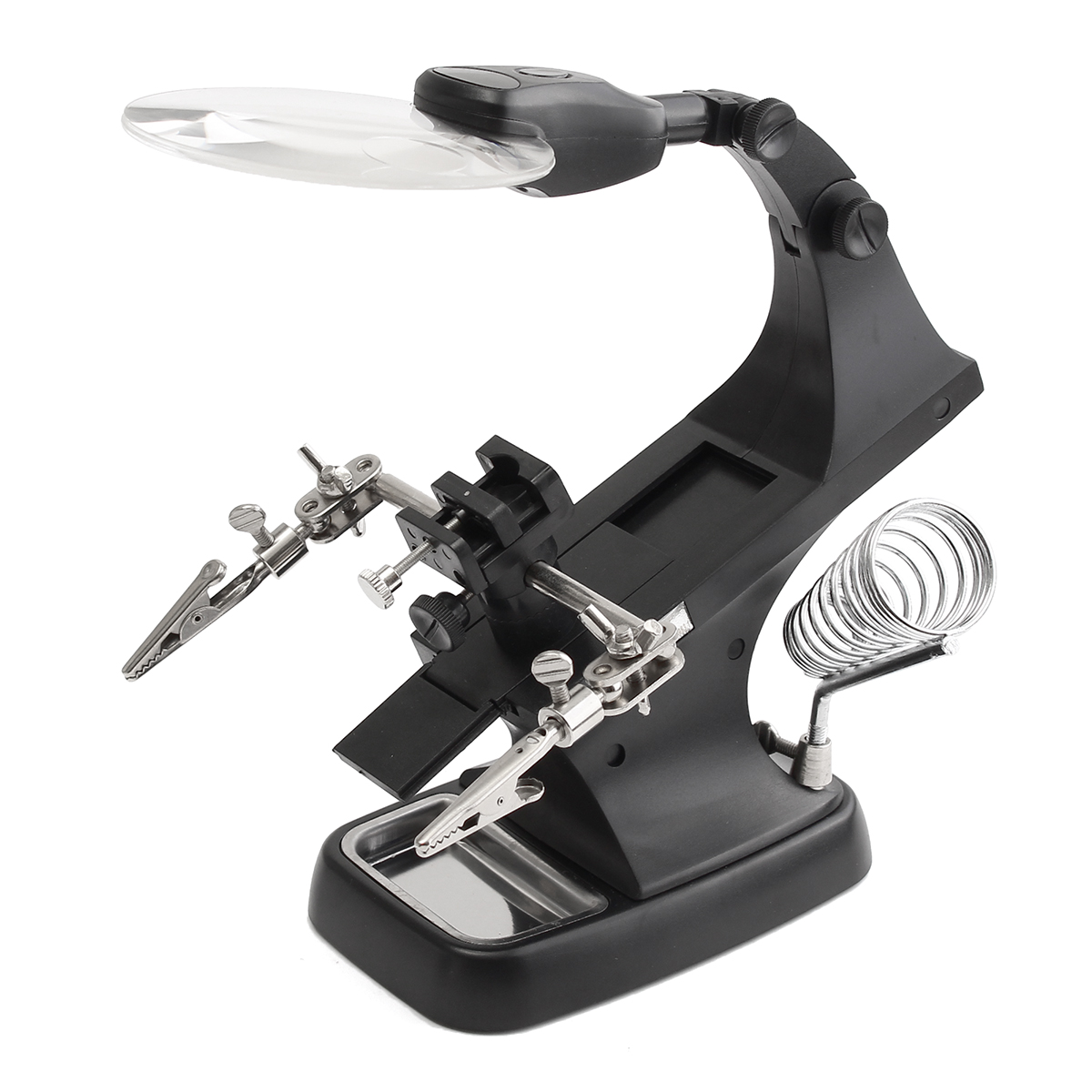 3X45X-Helping-Hand-Soldering-Welding-Stand-Magnifier-LED-With-Alligator-Clip-1127969-8