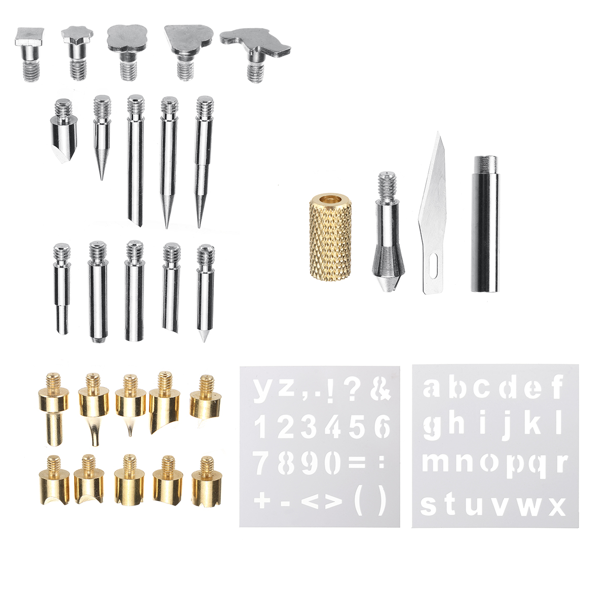 29Pcs-Soldering-Iron-Kit-With-Conversion-Head--Stencil-Copper-Steel-1689990-2