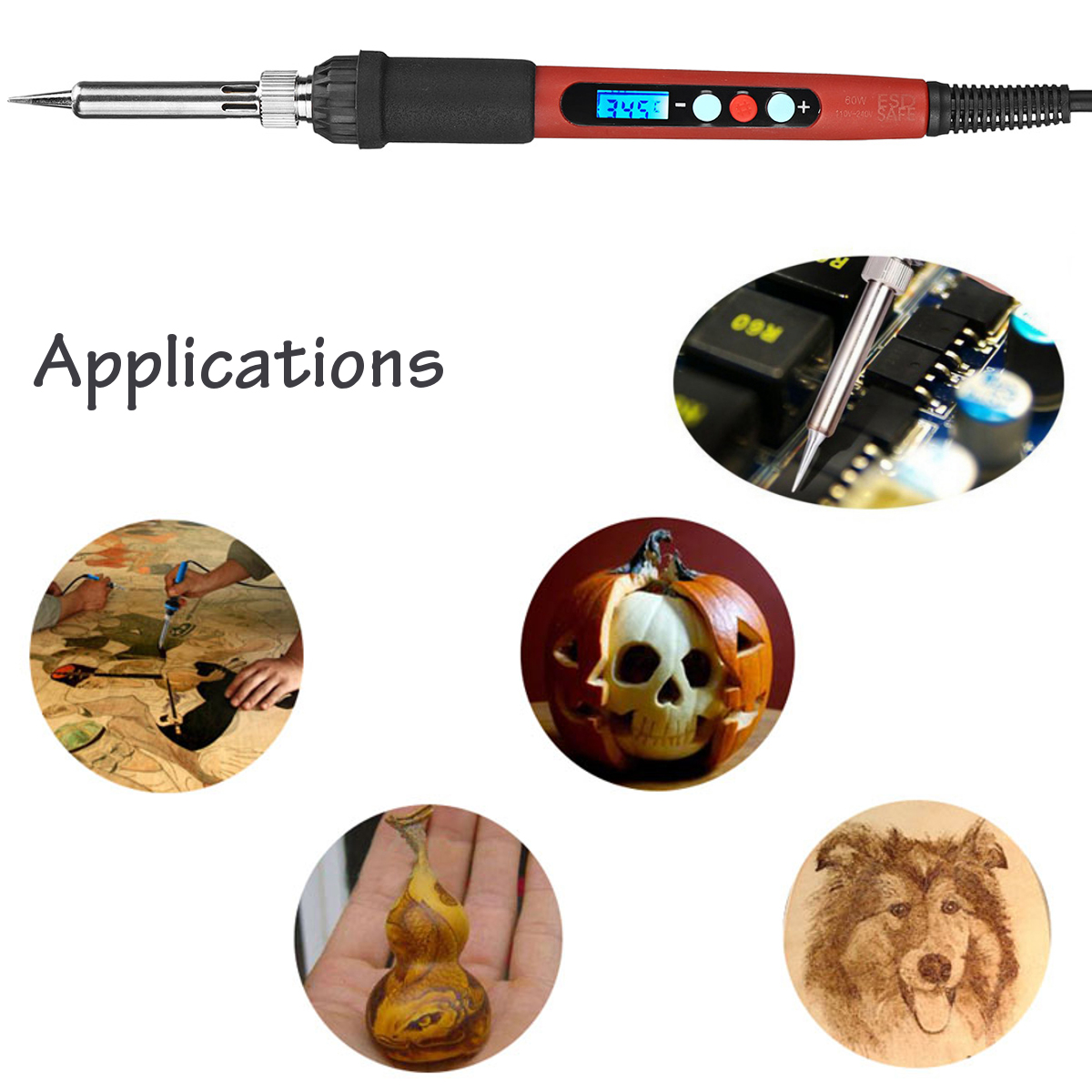 92pcs-60W-Electric-Adjustable-Wood-Burning-Pen-Soldering-Iron-Tips-Pyrography-Tool-1658882-4