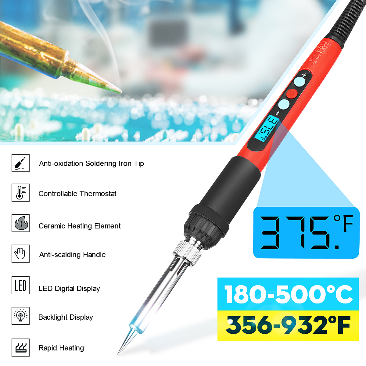 92pcs-60W-Electric-Adjustable-Wood-Burning-Pen-Soldering-Iron-Tips-Pyrography-Tool-1658882-7