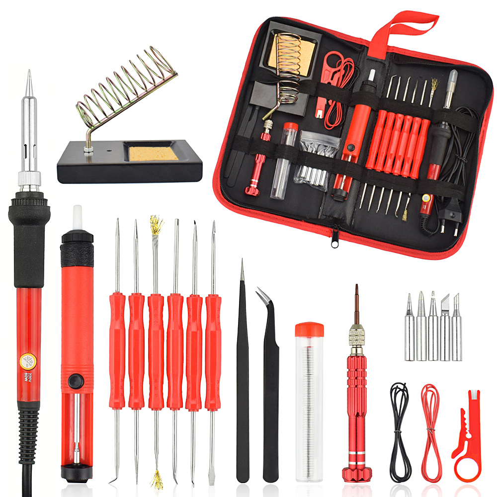 NEWACALOX-26Pcs-60W-Multifunctional-Electric-Solder-Iron-Kit-Screwdriver-Desoldering-Pump-Tip-Wire-P-1349936-1