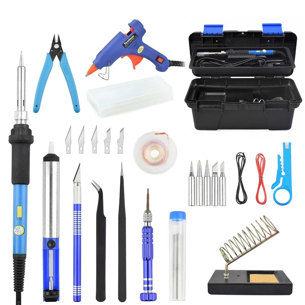 Toolour-60W-Electric-Soldering-Iron-Kit-110V220V-Switch-Adjustable-Temperature-with-Toolbox-1757145-1