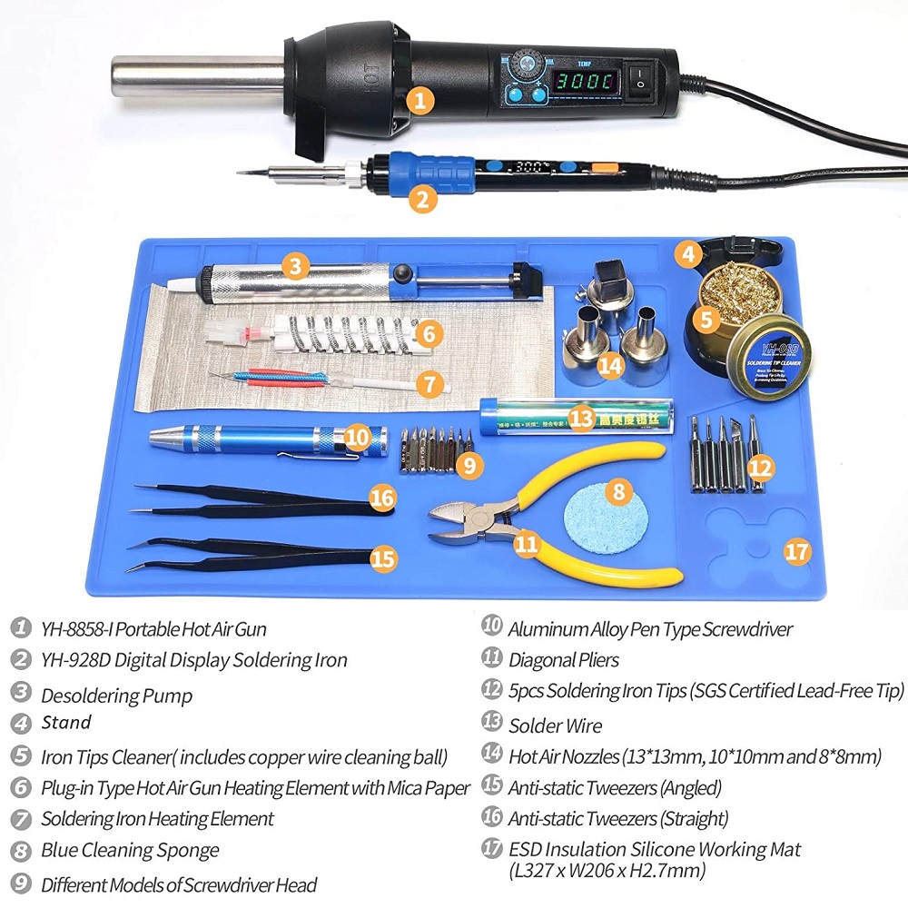 YIHUA-8858-I--928D-65W-LED-Digital-Display-Soldering-Iron-Portable-Hot-Air-Gun-Soldering-Tools-1866722-2