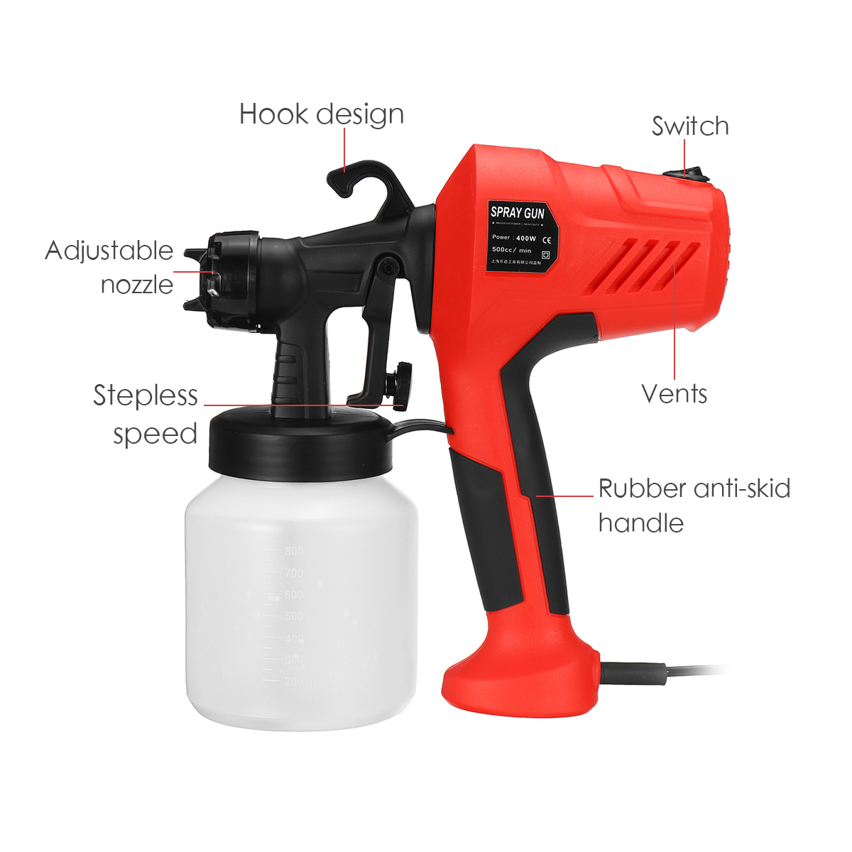 400W-800ml-Electric-Paint-Sprayer-Flow-Control-Airbrush-Easy-Spraying-Painting-Tool-1761119-10