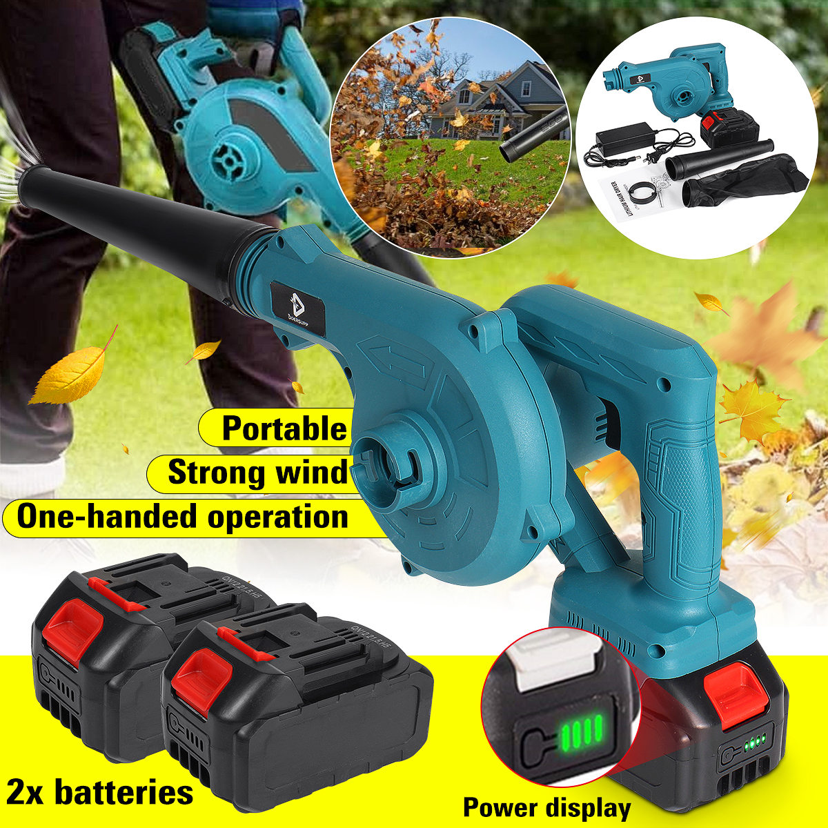 Doersupp-2-IN-1-Cordless-Electric-Air-Blower-Vacuum-Computer-Dust-Cleaner-Leaf-Blower-Battery-Displa-1860679-2