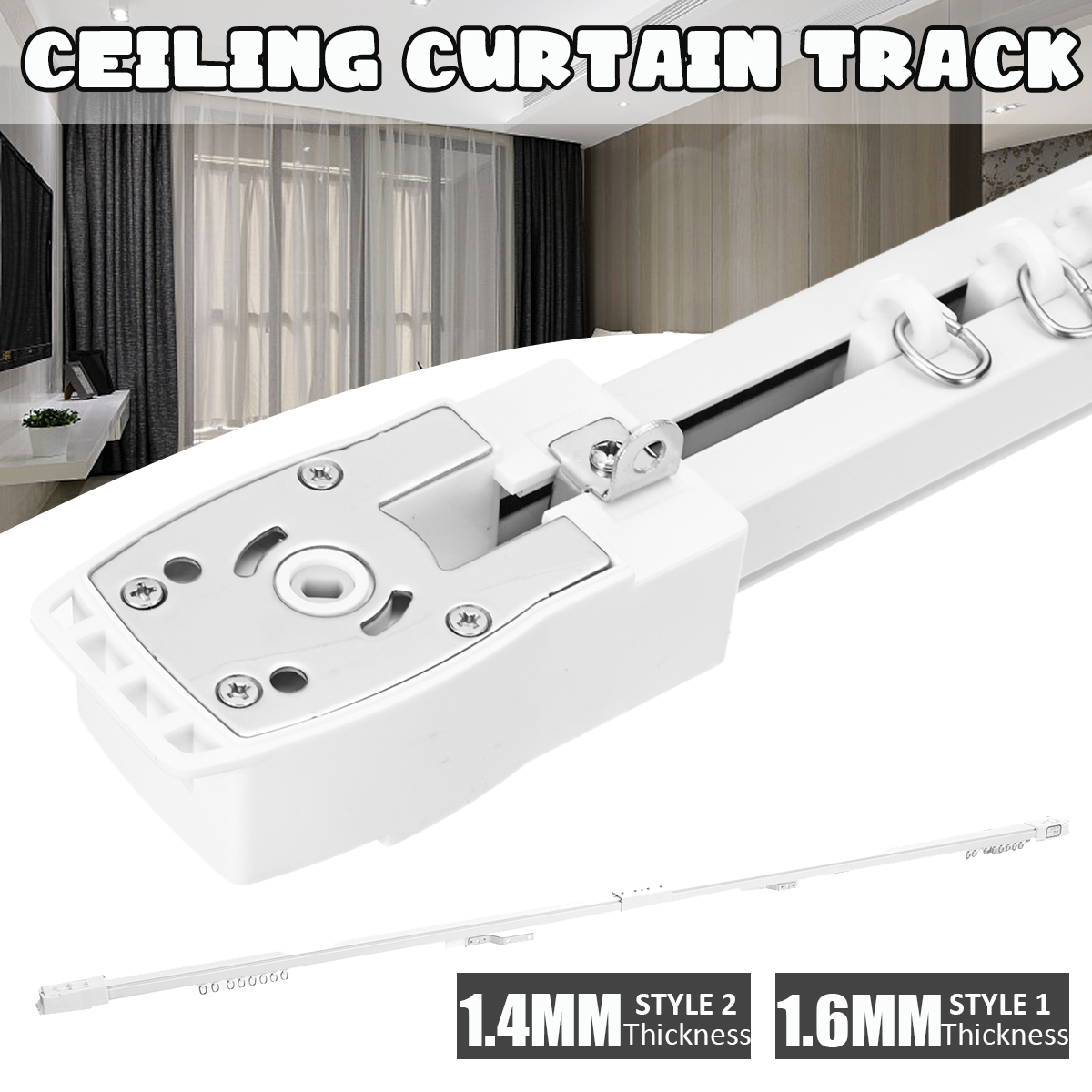 1416mm-Ceiling-Mount-Curtain-Hanging-Track-Rail-Home-Straight-Curve-Window-2M-1862930-1