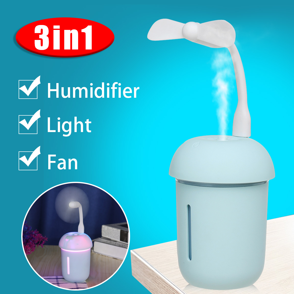 3-IN-1-DC-5V-200ml-Mushroom-Humidifier-USB-Recharge-LED-Light-Fan-Air-Mist-Purifier-1362405-1