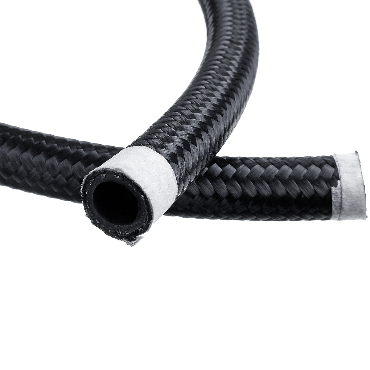 3FT-AN4AN6AN8AN10-Car-Fuel-Hose-Oil-Gas-Line-Nylon-Stainless-Steel-Braided-Black-1682427-5