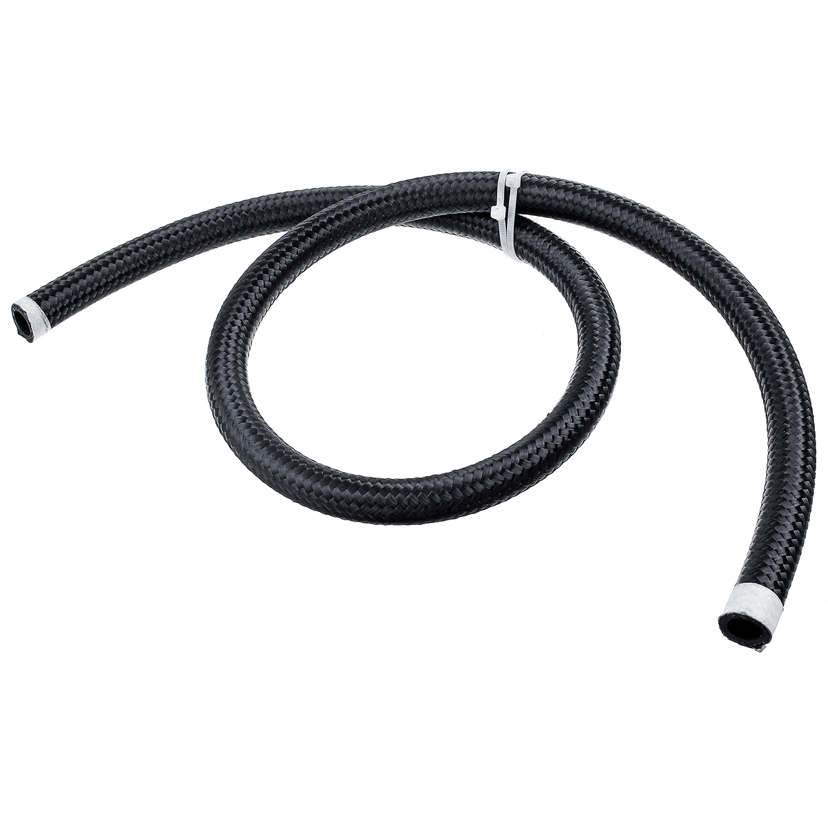 3FT-AN4AN6AN8AN10-Car-Fuel-Hose-Oil-Gas-Line-Nylon-Stainless-Steel-Braided-Black-1682427-8