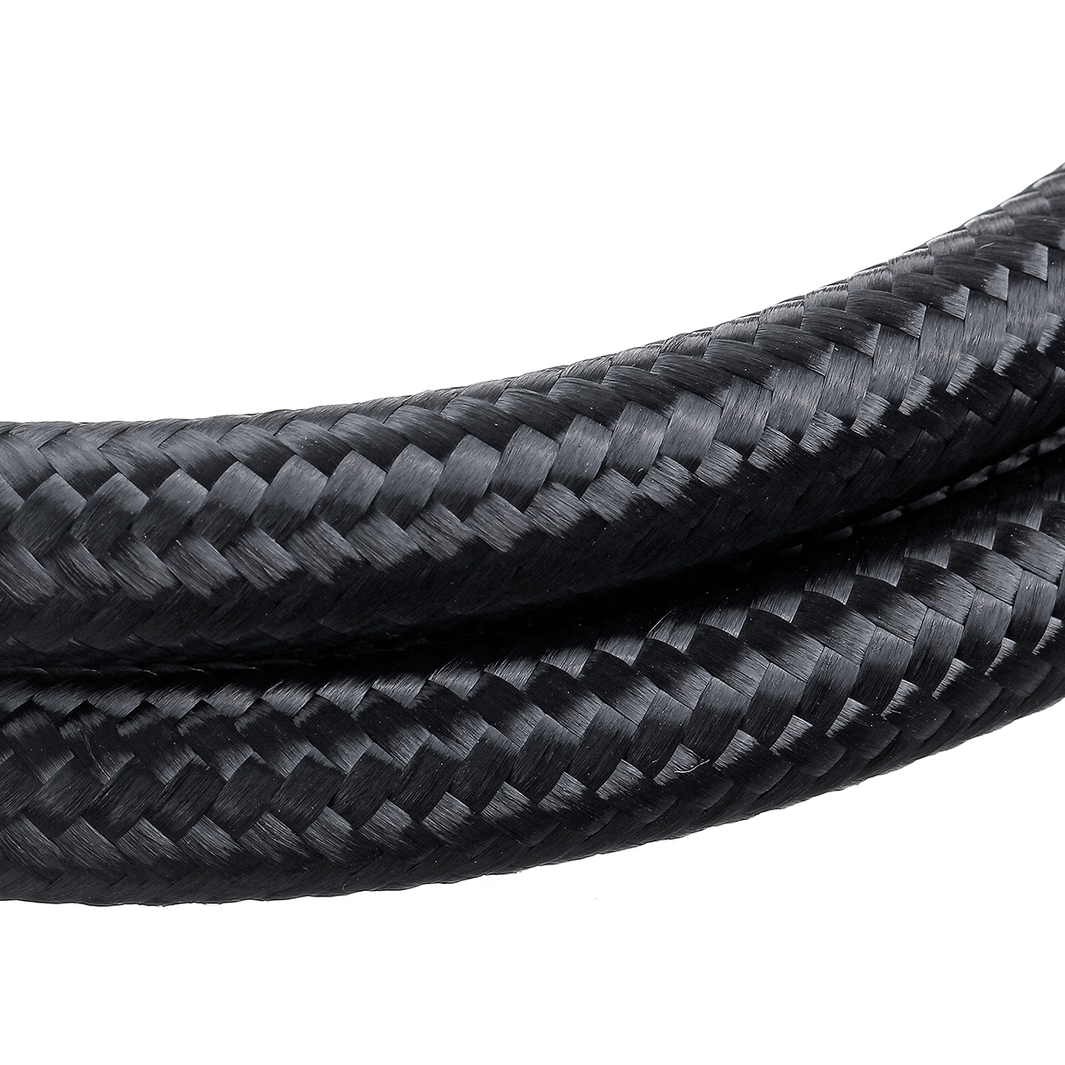 5FT-AN4AN6AN8AN10-Car-Fuel-Hose-Oil-Gas-Line-Nylon-Stainless-Steel-Braided-Black-1682387-7