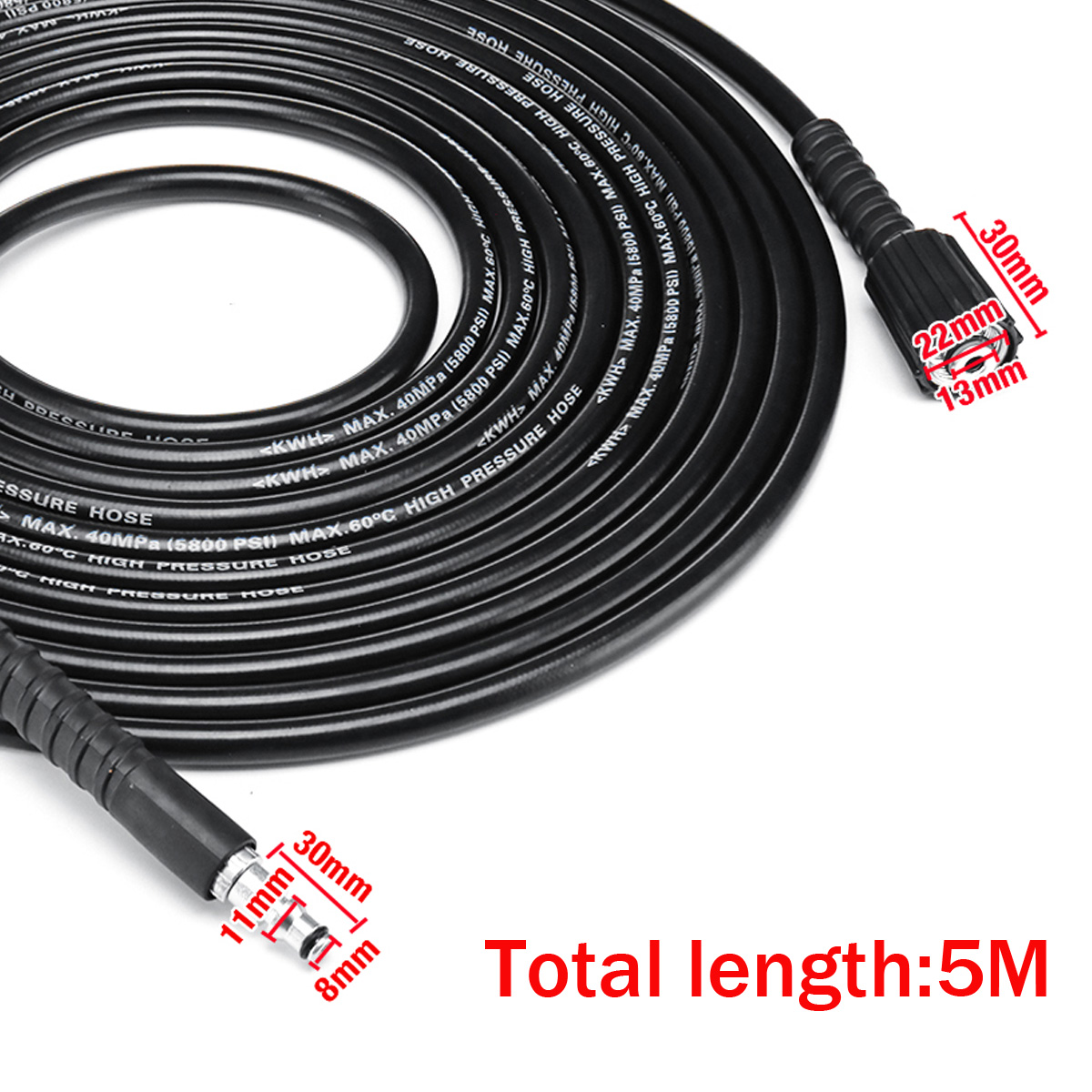 5M-High-Pressure-Water-Cleaner-Washer-Hose-for-BLACK--DECKER-50991-TITAN-TTB669PRW-1415136-10