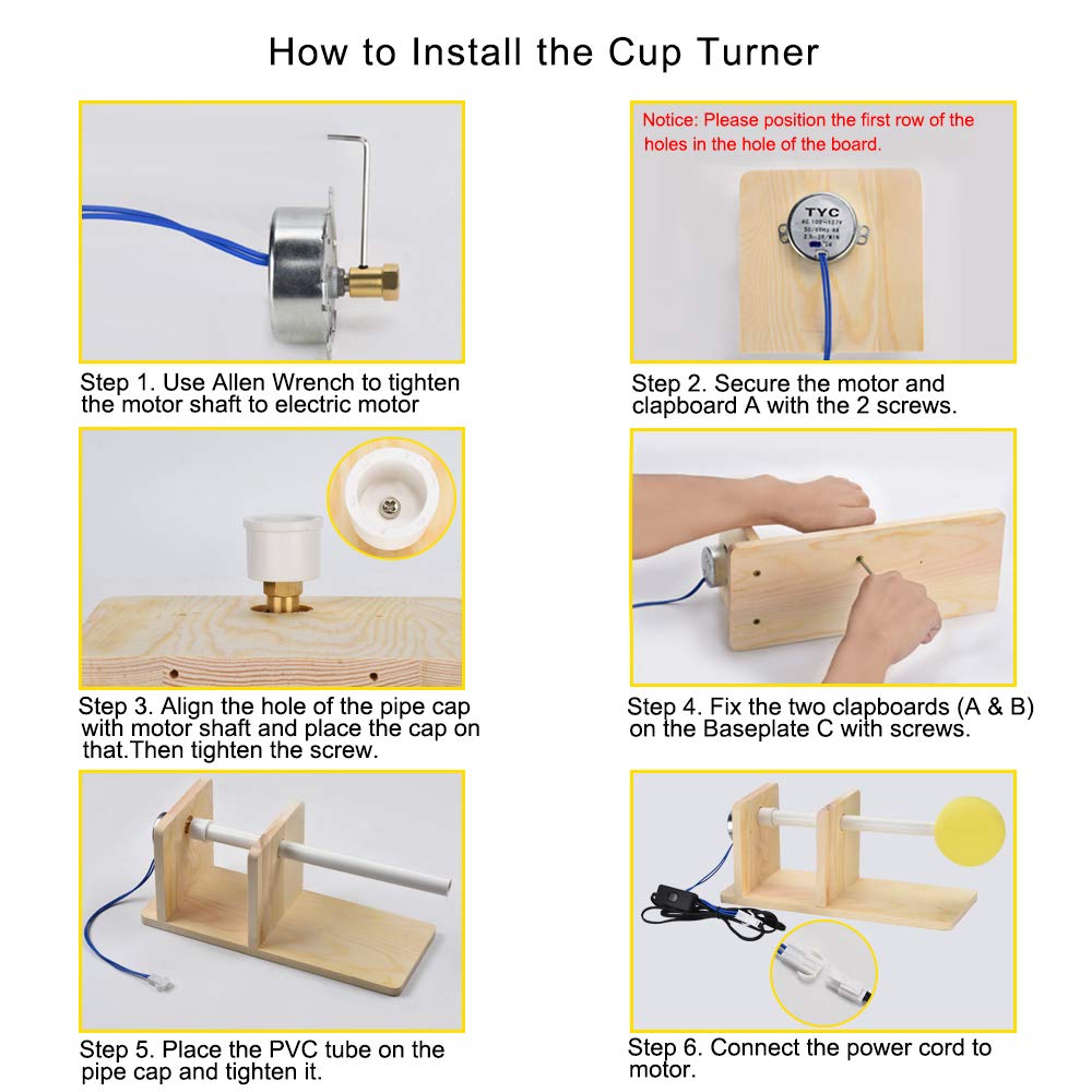 AC-100-127V-4W-Rotating-Cup-Turner-Manual-Cuptisserie-Epoxy-Glitter-Tumbler-Assembled-DIY-Machine-wi-1552123-4
