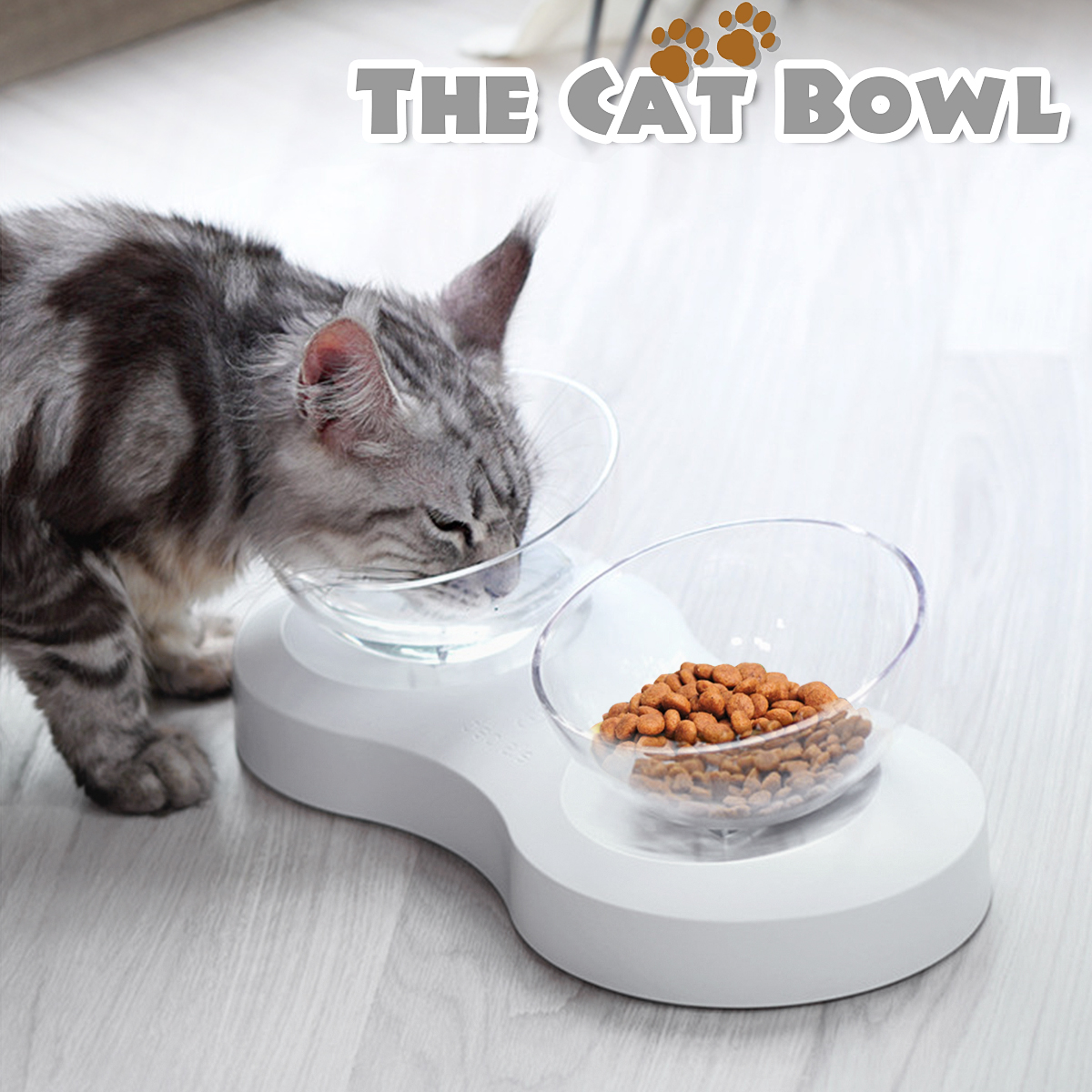 DoubleSingle-Transparent-Pet-Bowl-Cat-Dog-Puppy-Food-Water-Drinking-Feeders-Dish-1614477-2