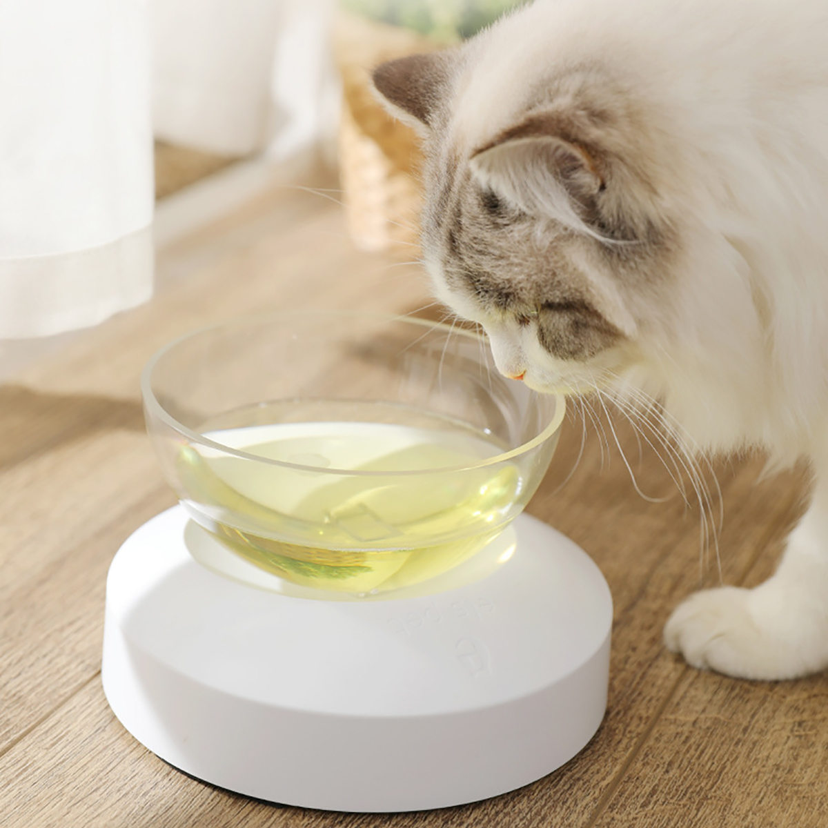 DoubleSingle-Transparent-Pet-Bowl-Cat-Dog-Puppy-Food-Water-Drinking-Feeders-Dish-1614477-8