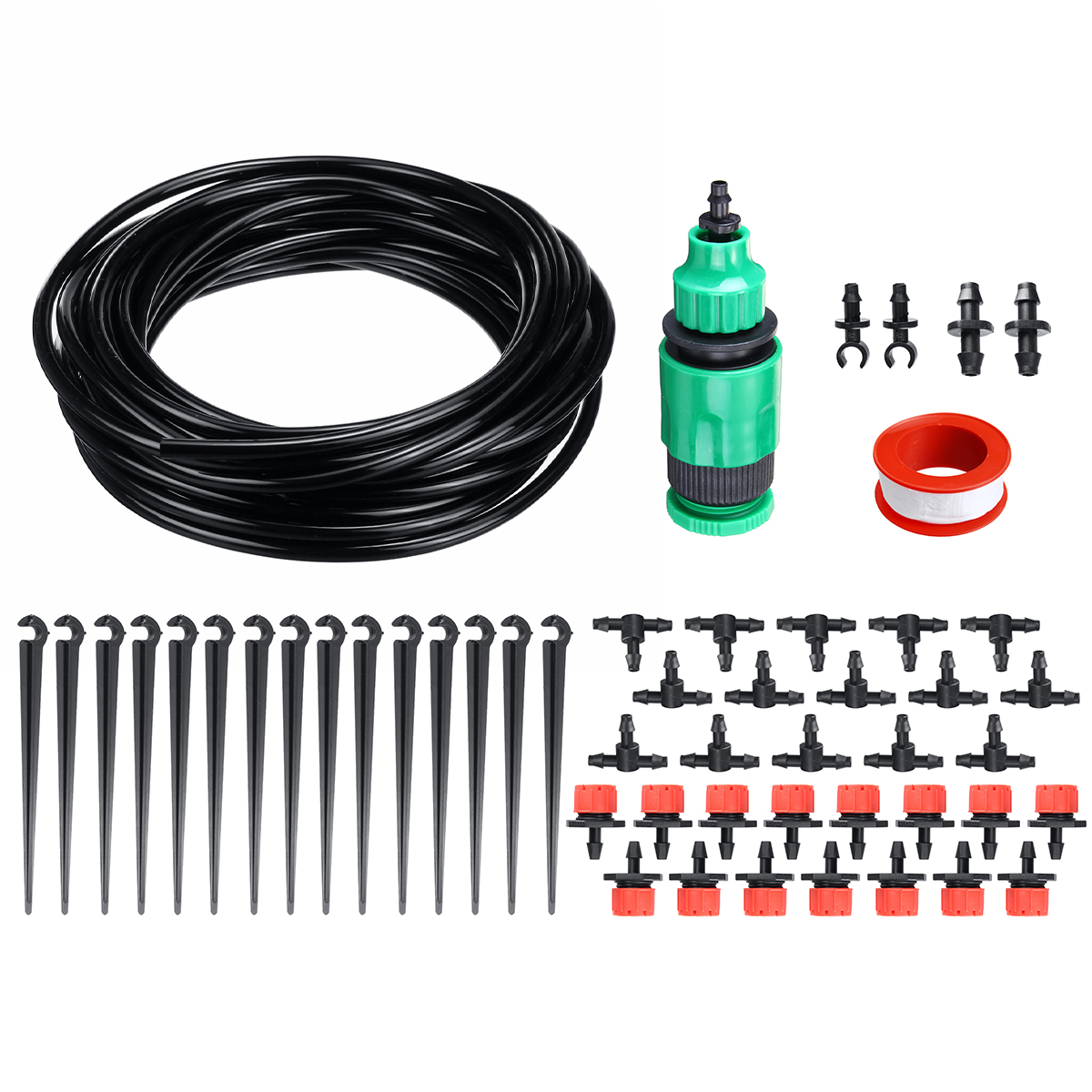 10-Meters-DIY-Plant-Self-Watering-Adjustable-Micro-Drip-Irrigation-System-Garden-Hose-Set-1623147-1