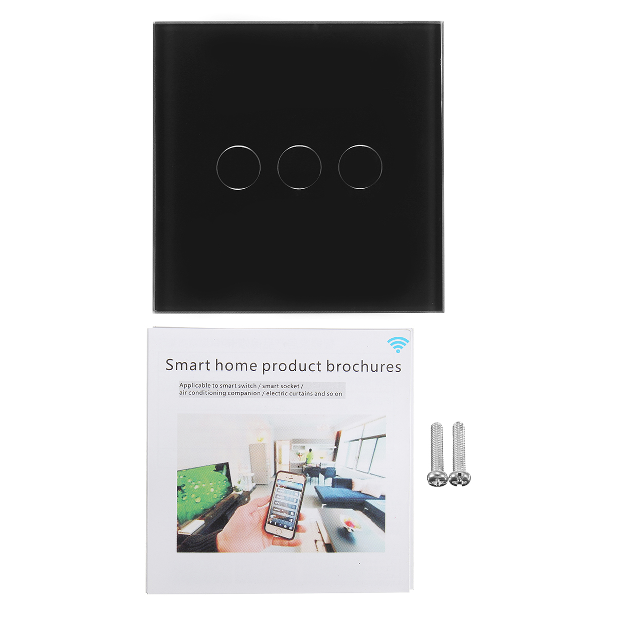 3-Gang-1-Way-WIFI-Smart-Light-Touch-Remote-Control-Wall-Switch-For-Amazon-Alexa-1206040-6