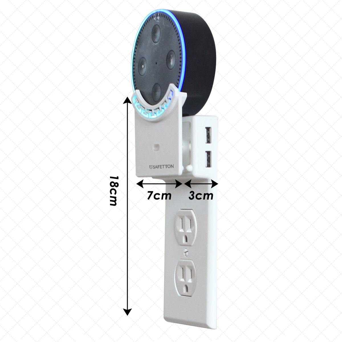 AC-110-250V-Multi-purpose-Wall-Socket-Switch-Bracket-Dual-USB-with-LED-Night-Light-1351638-7