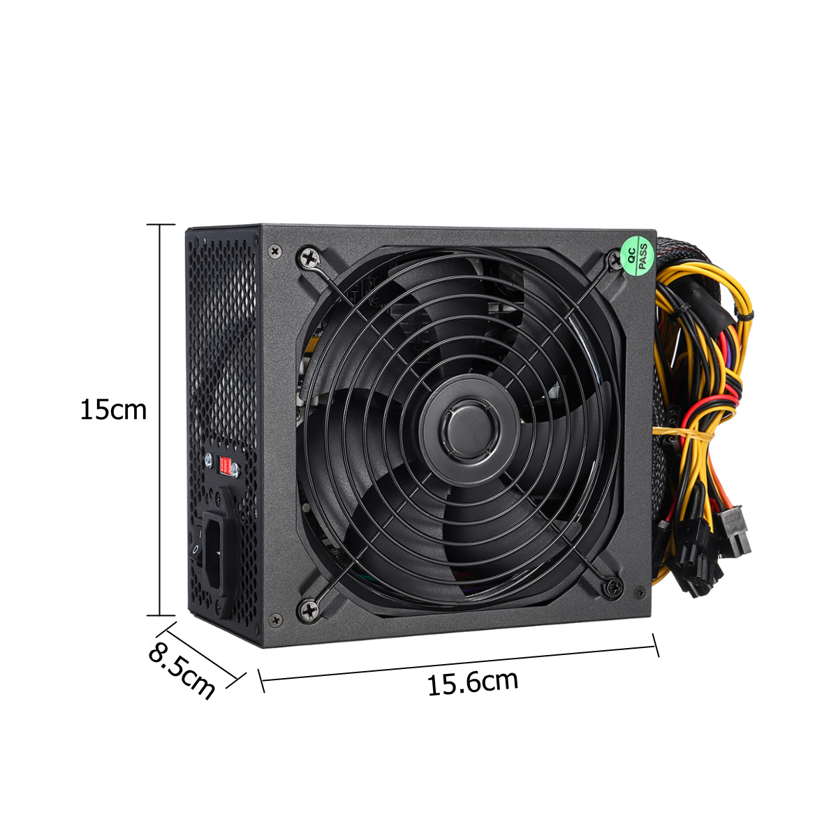 1000W-PC-Computer-Power-Supply-Quiet-140mm-Green-LED-Fan-24Pin-SATA-6Pin-8Pin-1443381-10