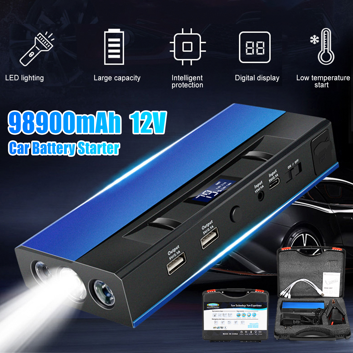 JX37-1200A-99800mAh-12V-Car-Battery-Starter-Jump-Starter-Power-Pack-With-LED-Flashlight-USB-Quick-Ch-1845668-1