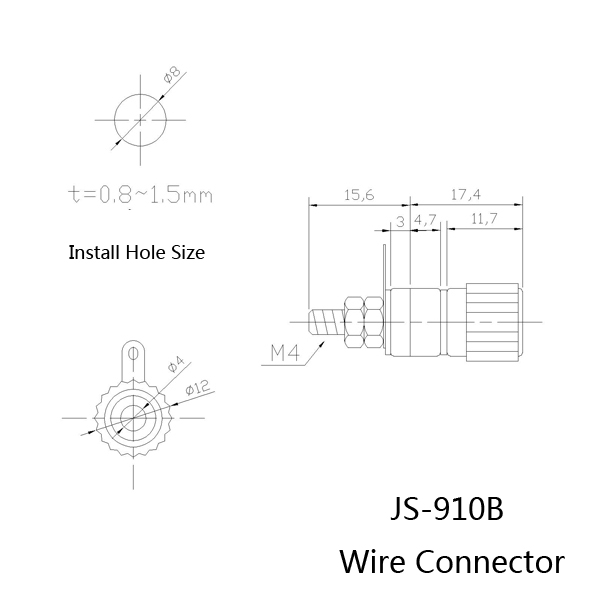 Wendao-JS-910B-AV-4mm-Wiring-Terminal-Block-Wire-Adapter-Connectors-10pcs-1060409-3