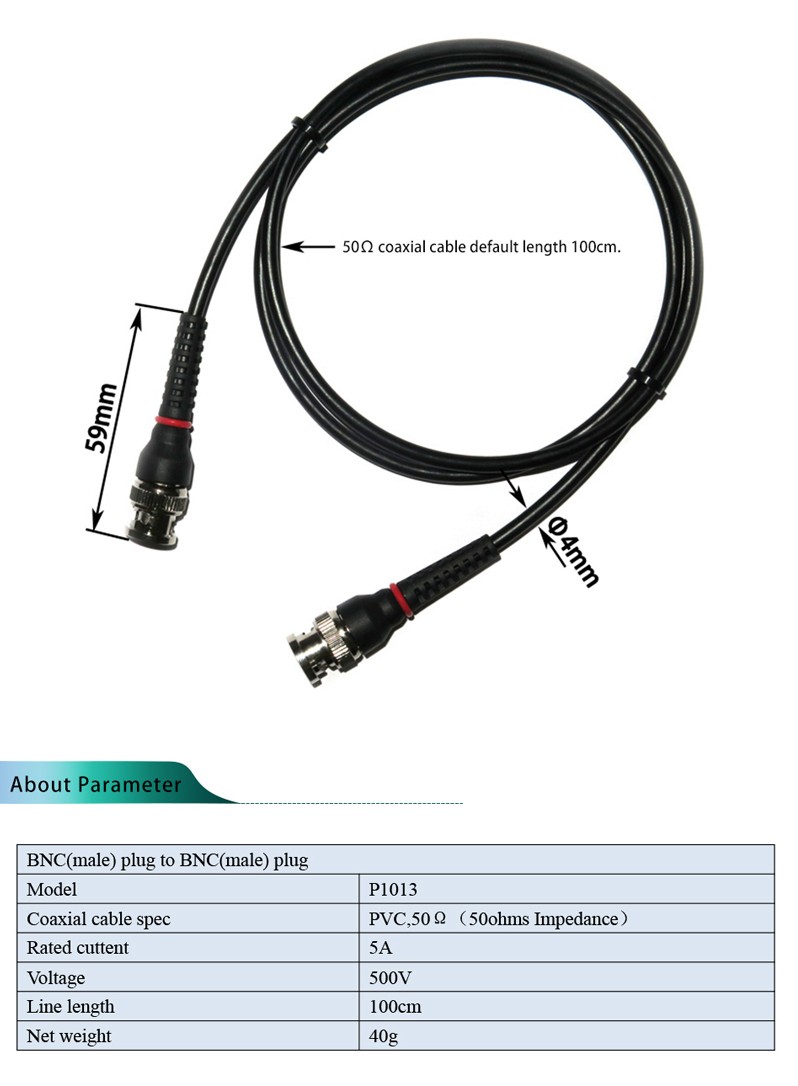 DANIU-P1013-BNC-Q9-Male-Plug-To-BNC-Q9-Male-Plug-Oscilloscope-Test-Probe-Cable-Lead-100CM-1109347-3