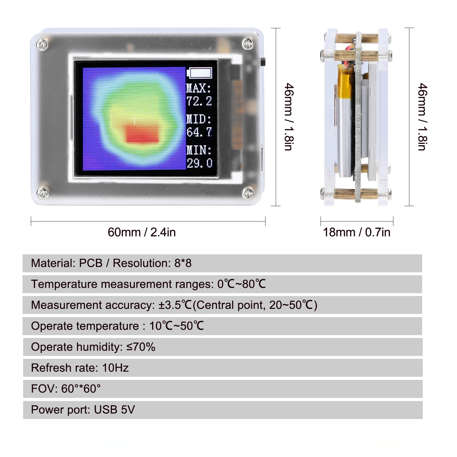 AMG8833-Portable-88--080-Infrared-Thermal-Imager-with-18-Inch-TFT-Screen-Infrared-Temperature-Sensor-1898526-5