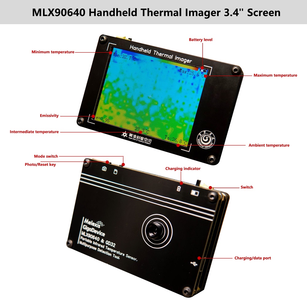 MLX90640-34-Inch-LCD-Handheld-Digital-Infrared-Thermal-Imager-Infrared-Temperature-Sensors-Detection-1949095-2