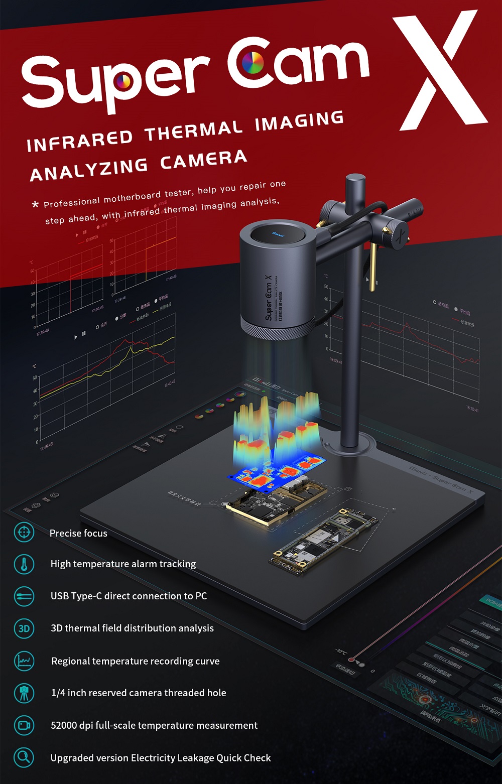 Super-Cam-X-3D-Infrared-Thermal-Imager-Camera--20120-Mobile-Phone-PCB-Troubleshoot-Motherboard-Repai-1873125-1