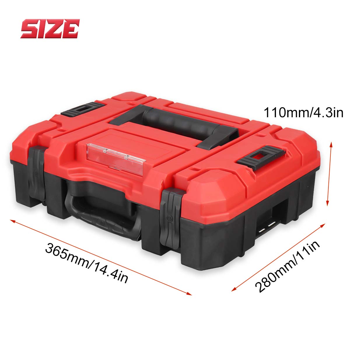 1PC-365-x-280-x-110mm-Shockproof-Waterproof-Dustproof-Function-Tool-Box-1939033-10