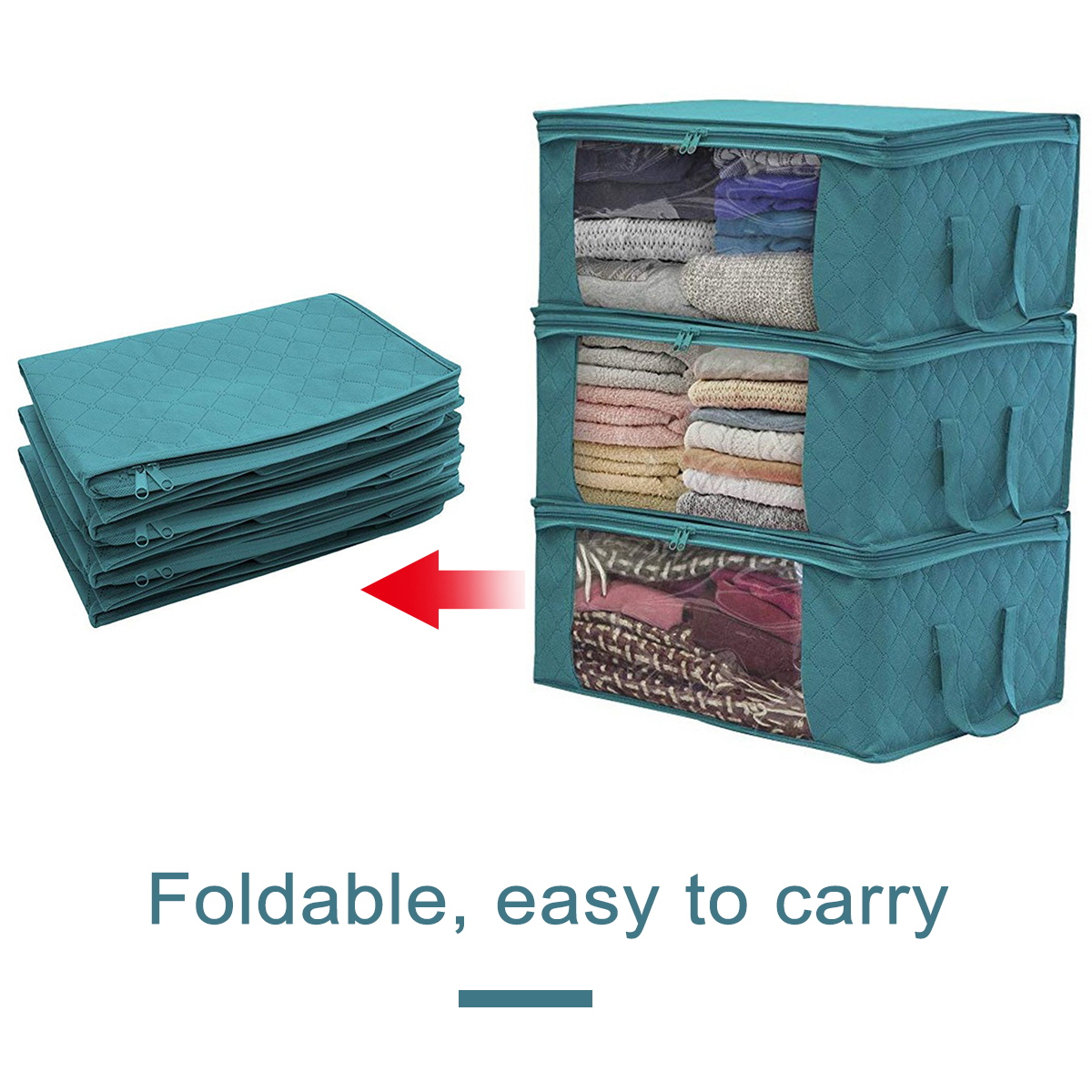 3PCS-Foldable-Clothes-Storage-Boxes-Bags-Ziped-Organizers-Closet-Wardrobe-1705829-3