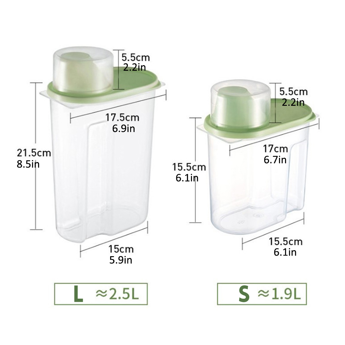4Pcs-Cereal-Storage-Box-Plastic-Rice-Container-Food-Sealed-Jar-Cans-Kitchen-Grain-Dried-Fruit-Snacks-1730653-11