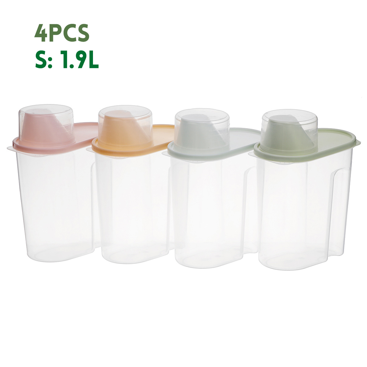 4Pcs-Cereal-Storage-Box-Plastic-Rice-Container-Food-Sealed-Jar-Cans-Kitchen-Grain-Dried-Fruit-Snacks-1730653-9