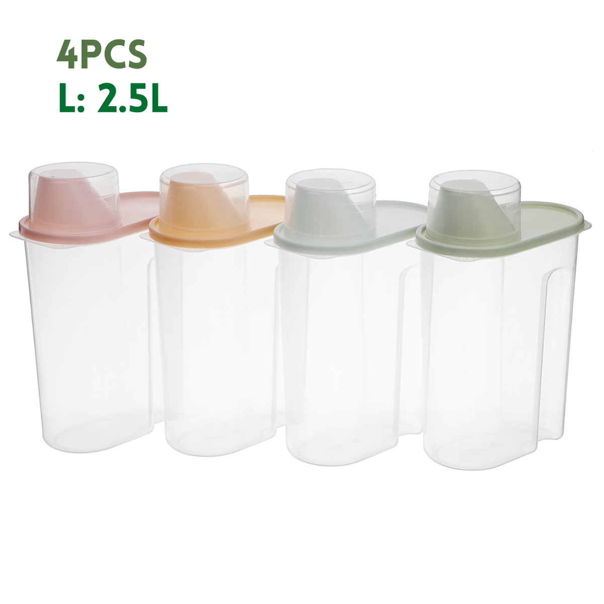 4Pcs-Cereal-Storage-Box-Plastic-Rice-Container-Food-Sealed-Jar-Cans-Kitchen-Grain-Dried-Fruit-Snacks-1730653-10