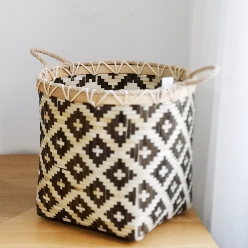 Large-Capacity-Storage-Baskets-Woven-Bamboo-Storage-Bucket-Handle-Flower-Pot-Vase-Toy-Holder-Househo-1804396-5