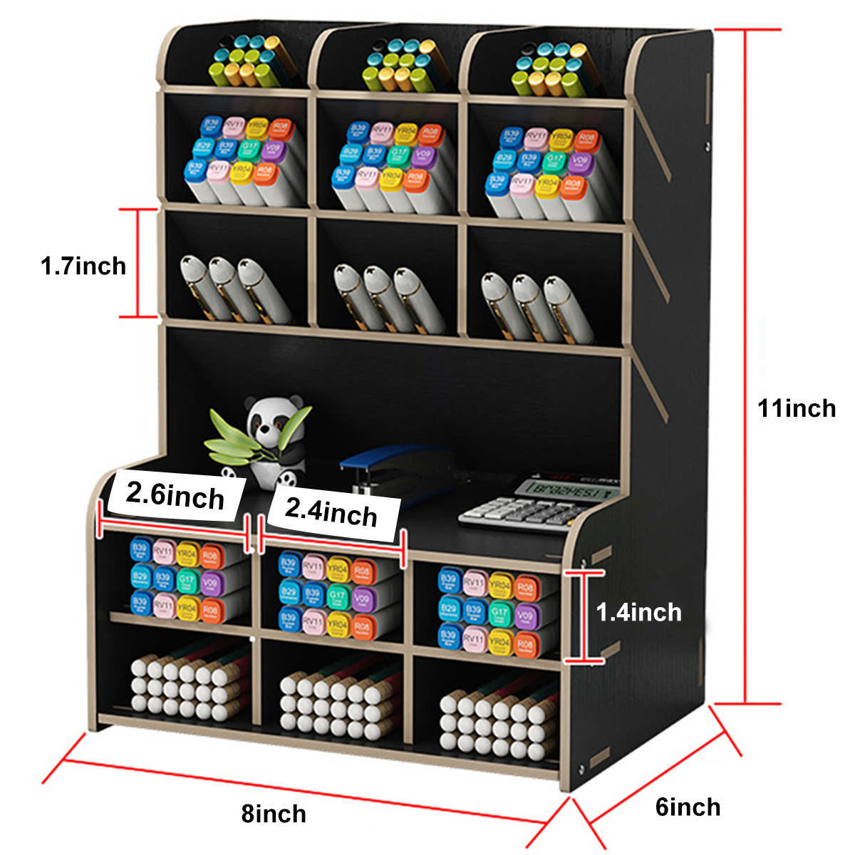 Pen-Holder-Storage-Box-Wood-Pencil-DIY-Desktop-Container-Studentsk-Case-Rack-1829257-4