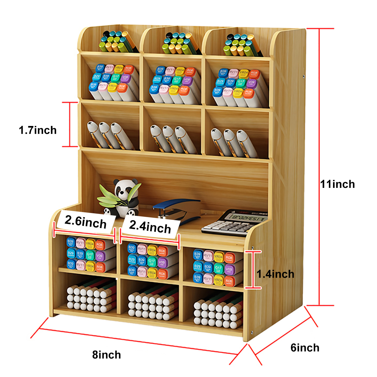 Pen-Holder-Storage-Box-Wood-Pencil-DIY-Desktop-Container-Studentsk-Case-Rack-1829257-5