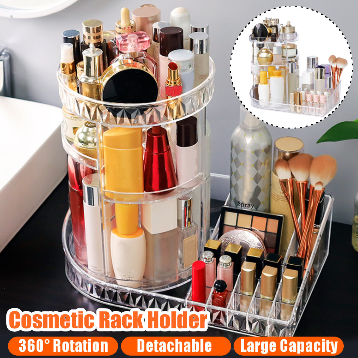 360-Degree-Rotation-Transparent-Tabletop-Acrylic-Cosmetic-Rotating-Makeup-Organizer-Spinning-Rack-La-1587282-6